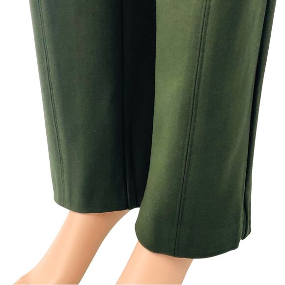 NWT New Directions Ponte Pull On Green Slim Leg Stretch Pants Stylish Versatile - Picture 5 of 16